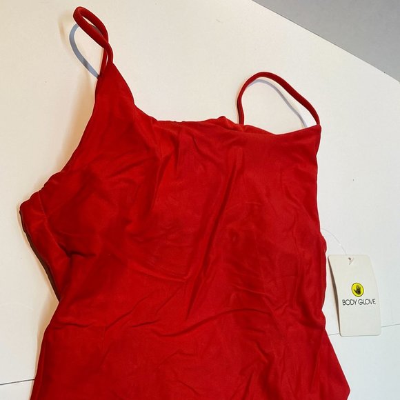 NWT Body Glove Red Tank One Piece Swimsuit - Picture 3 of 5